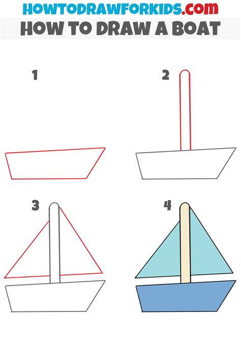 How to Draw a Boat .